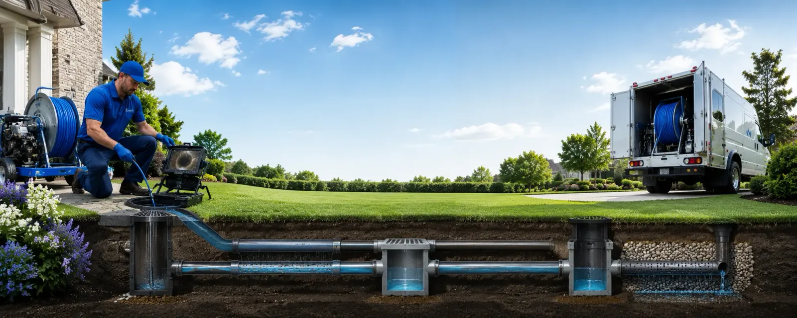 Outdoor drain cleaning information for Springbrook, WI